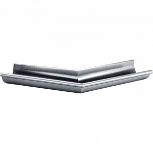 Außenecke 135° 125/150 mm aus verzinktem Stahl – stabile Verbindung für Dachrinnen mit großem Außenwinkel. Langlebig, witterungsbeständig und einfach zu montieren.