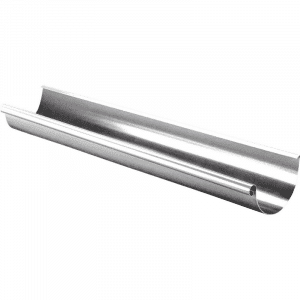 Halbrunde Dachrinne 125 mm aus verzinktem Stahl für Regenwasser