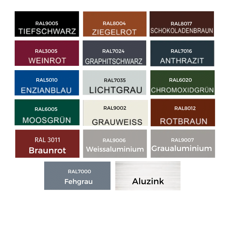 RAL Farben TP55 0,50 mm