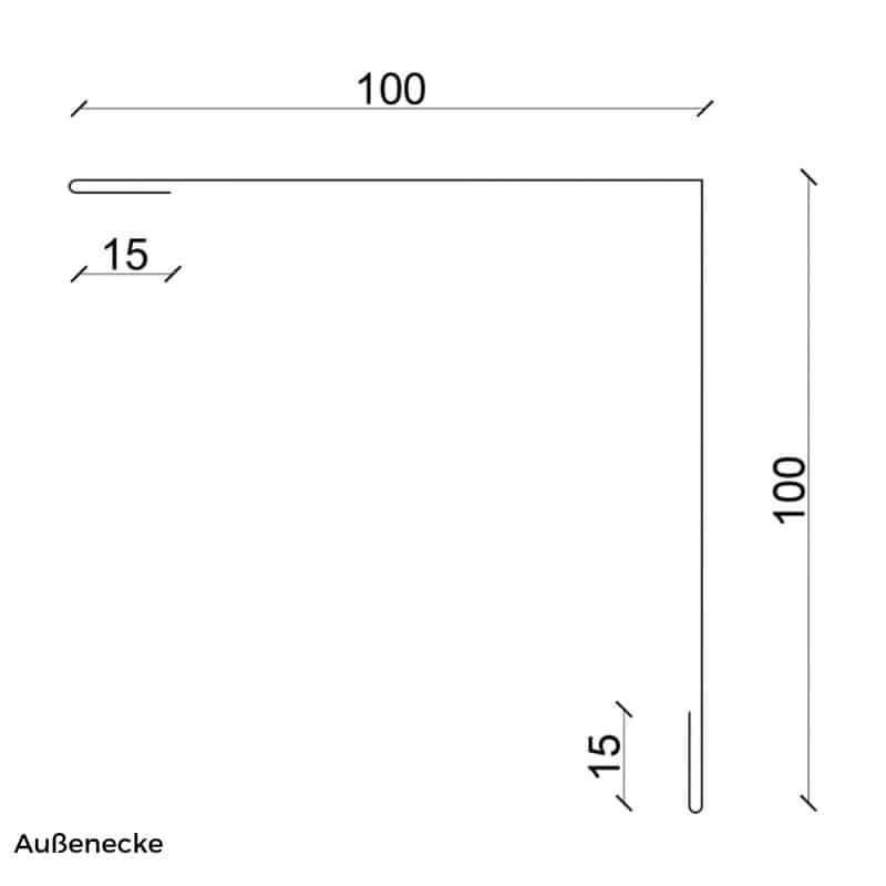 Aussenecke Holzoptik 100 info