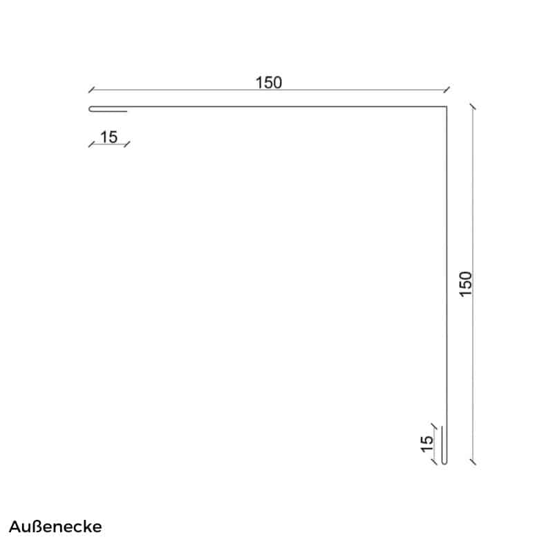 Aussenecke Holzoptik 150 info