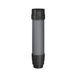 Ruroflex PLUS 125/150 KLICK – flexibler Kaminanschlusskanal für Lüftungssysteme, passend für 100–150 mm Durchmesser, einfache Montage mit Schnellverschluss.