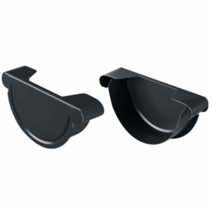 Rinnenboden TITANIUM 125/150 mm – Abschlussstück für Dachrinne aus Aluminium